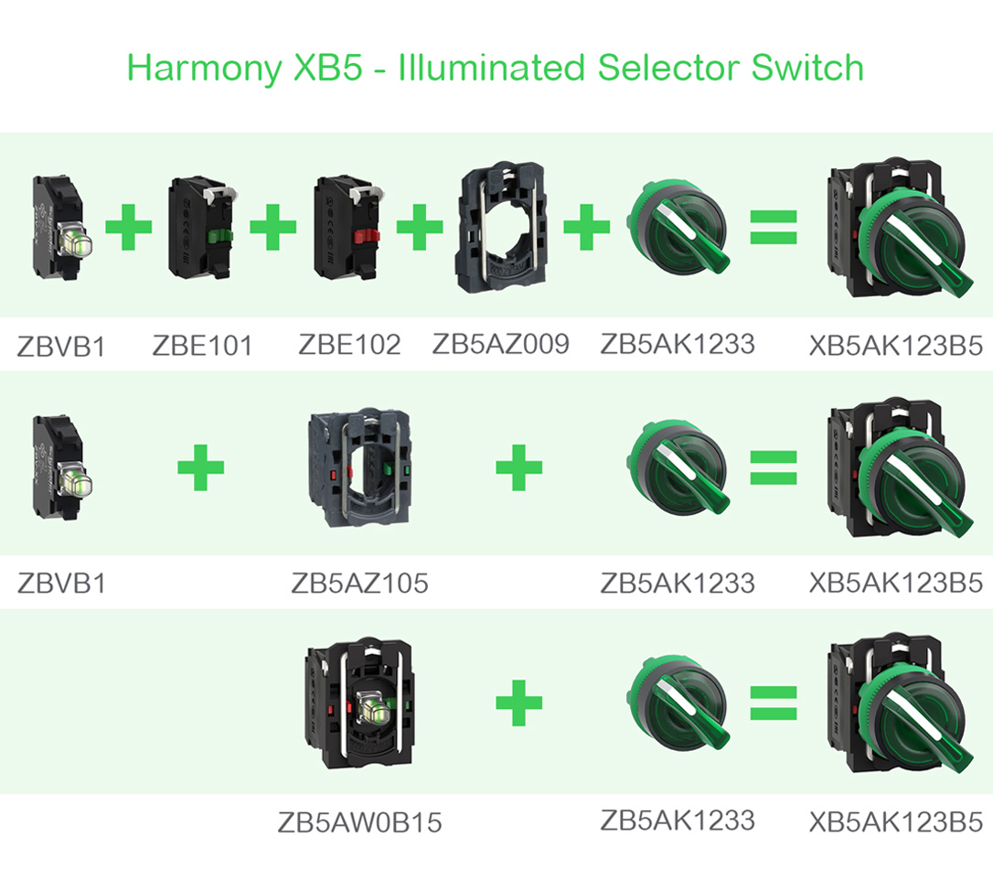 XB5 Illuminated Selector